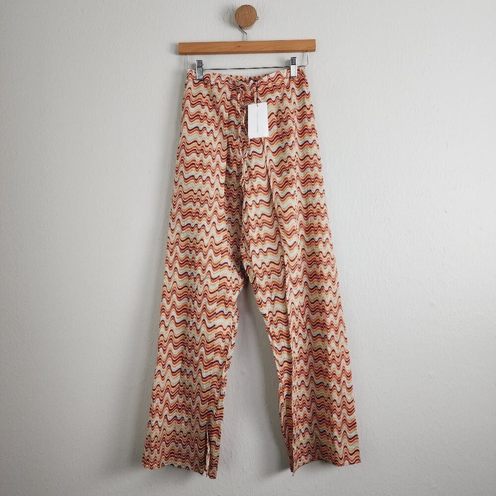NWT Faithfull The Brand Montero Cotton Split-Leg Boho Pants Vadella Medium - Picture 5 of 13